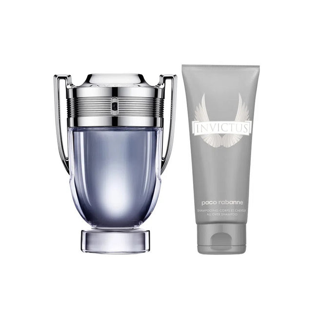 Paco Rabanne Invictus zestaw woda toaletowa spray 100ml + żel pod prysznic 100ml