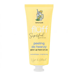 Fluff Glow Up Face Scrub rozświetlający peeling do twarzy Lemoniada 75ml