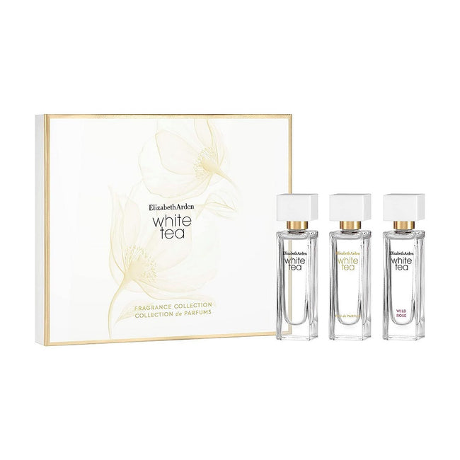 Elizabeth Arden Fragrance Collection zestaw White Tea woda toaletowa 10ml + White Tea woda perfumowana 10ml + White Tea Wild Rose woda toaletowa 10ml