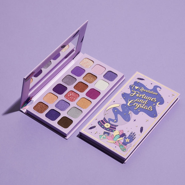 Makeup Revolution I Heart Revolution Book Of Spells Eyeshadow Palette paleta cieni do powiek Fortunes and Crystals 18g