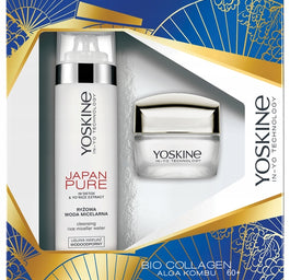 Yoskine Bio Collagen zestaw krem na dzień 60+ 50ml + Japan Pure ryżowa woda micelarna 200ml