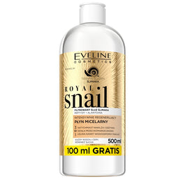Eveline Cosmetics Royal Snail intensywnie regenerujący płyn micelarny 3w1 500ml