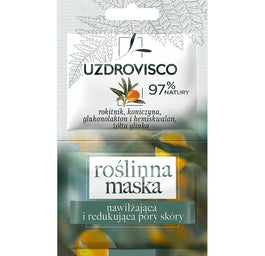 UZDROVISCO Maseczka Rokitnik roślinna maska nawilżająca i redukująca pory 2x5ml