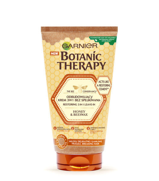 Garnier Botanic Therapy Honey&Beeswax odbudowujący krem 3w1 bez spłukiwania Miód i Wosk Pszczeli 150ml
