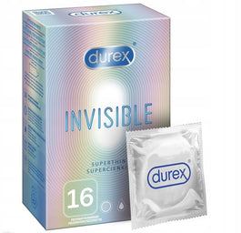 Durex Invisible Extra Thin super cienkie prezerwatywy 16 szt