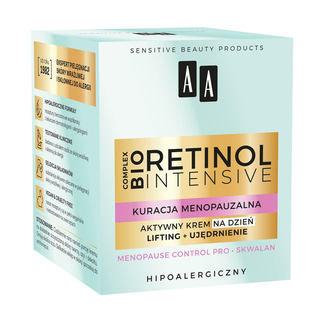 AA Retinol Intensive Kuracja Menopauzalna krem aktywny na dzień lifting + ujędrnienie 50ml