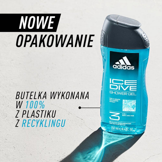 Adidas Ice Dive żel pod prysznic dla mężczyzn 250ml