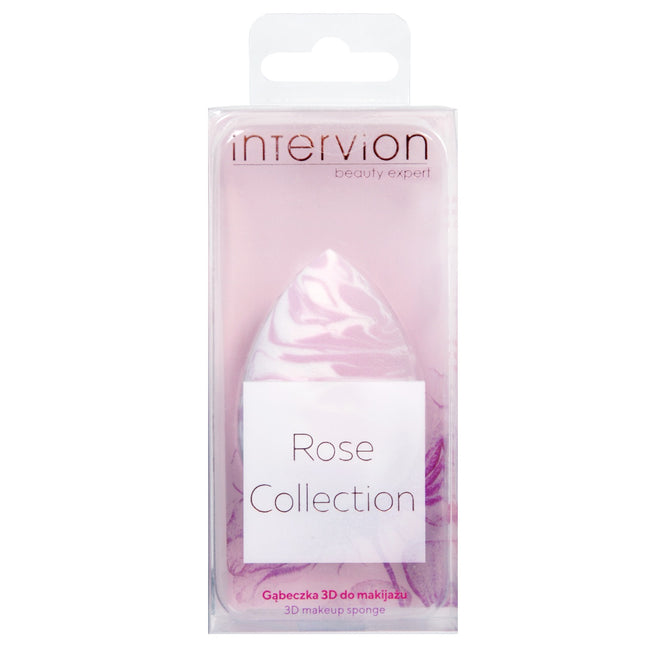 Inter Vion Rose Collection gąbeczka 3D do makijażu Biały Marmurek