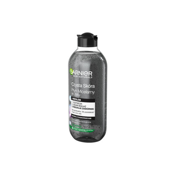 Garnier Czysta Skóra płyn micelarny w żelu z węglem 400ml