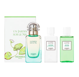 Hermes Un Jardin Sur Le Nil zestaw woda toaletowa spray 50ml + balsam do ciała 40ml + żel pod prysznic 40ml