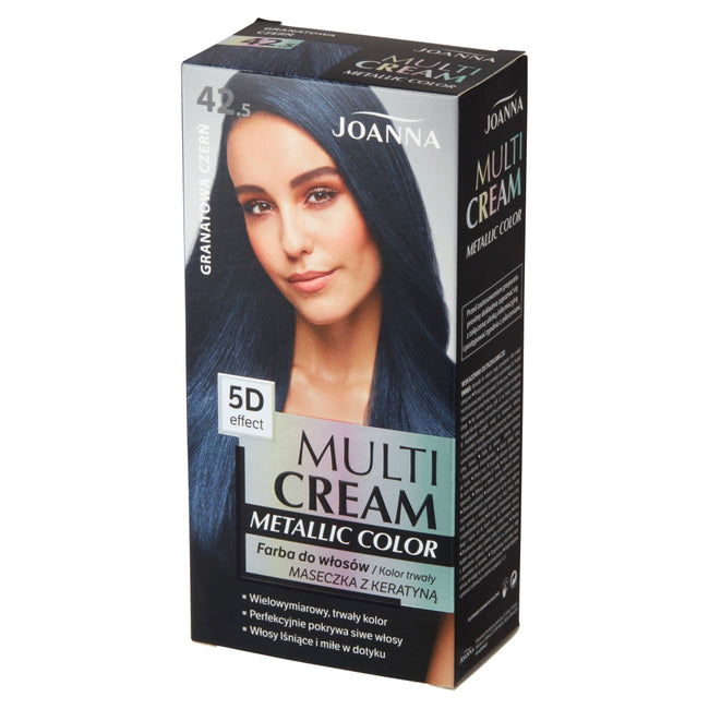 Joanna Multi Cream Metallic Color farba do włosów 42.5 Granatowa Czerń