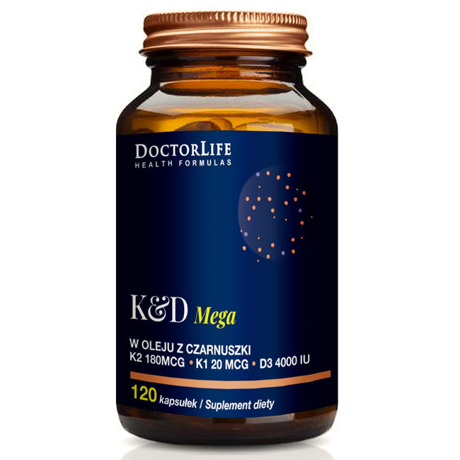 Doctor Life K&D Mega w oleju z czarnuszki suplement diety 120 kapsułek