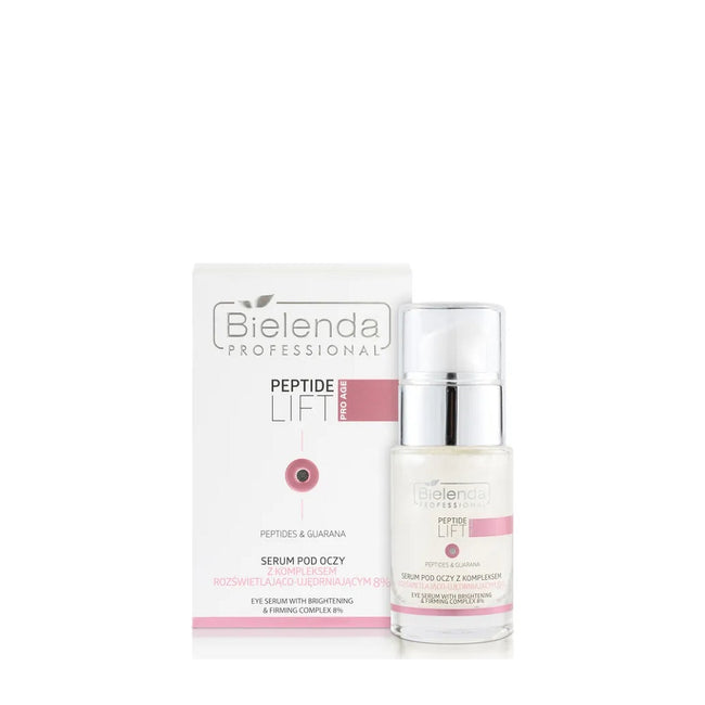 Bielenda Professional Peptide Lift serum pod oczy z kompleksem rozświetlająco-ujędrniającym 8% 15ml