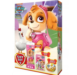 Paw Patrol Psi Patrol Skye zestaw kula do kąpieli 100g + balsam do ust 4.4g + żel pod prysznic 300ml