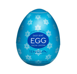 TENGA Easy Beat Egg Snow Crystal jednorazowy masturbator w kształcie jajka