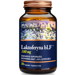 Doctor Life Laktoferyna bLF 100mg suplement diety wspomagający odporność 30 kapsułek