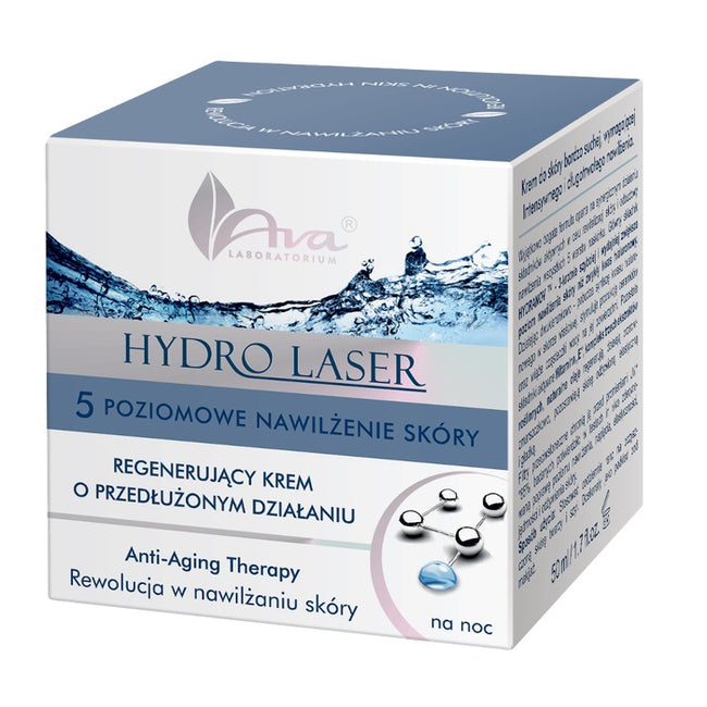 Ava Laboratorium Hydro Laser regenerujący krem na noc o przedłużonym działaniu 50ml