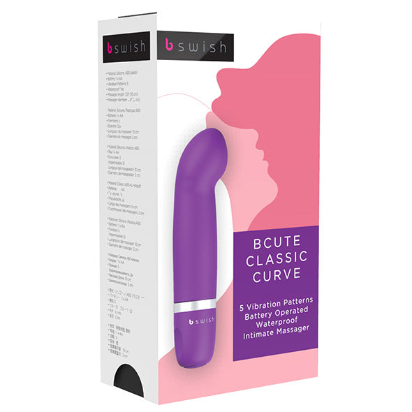 B Swish Bcute Classic Curve Vibrator klasyczny wibrator Purple