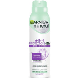 Garnier Mineral 6-in-1 Protection Floral Fresh antyperspirant spray 150ml