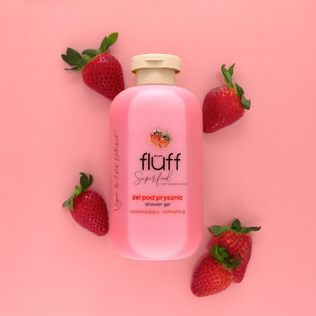 Fluff Shower Gel odświeżający żel pod prysznic Truskawka 500ml