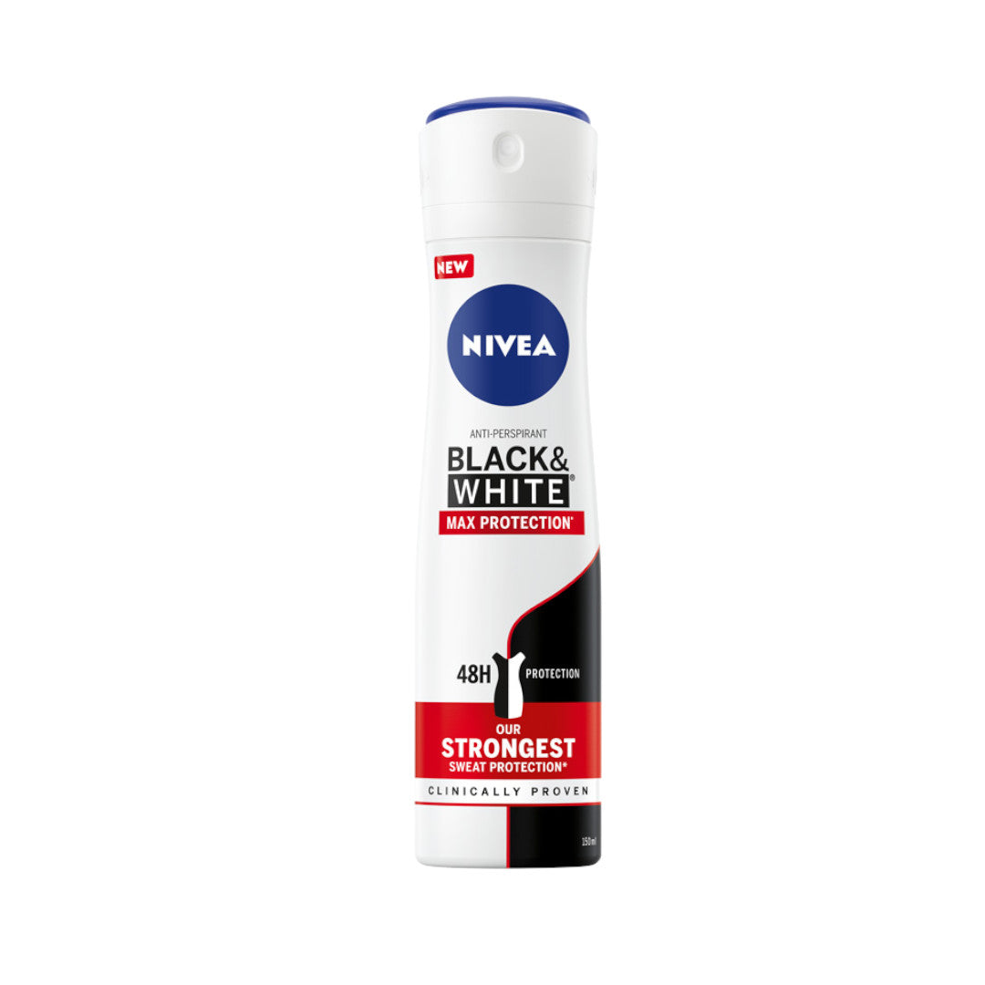 nivea black & white max protection antyperspirant w sprayu 150 ml   