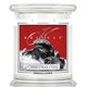 Kringle Candle Średnia świeca zapachowa z dwoma knotami Christmas Coal 411g
