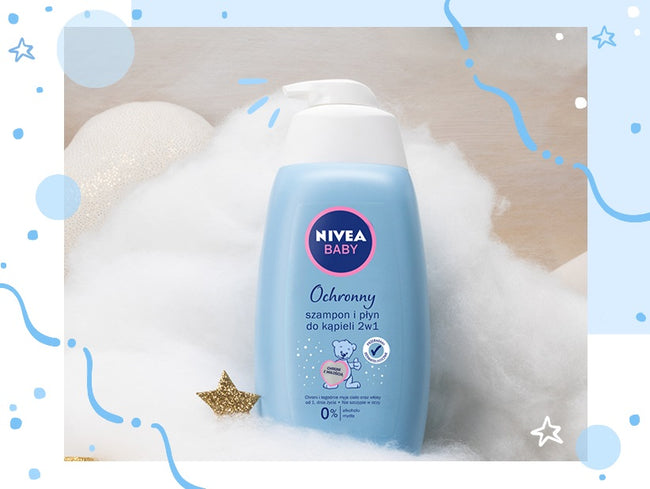 Nivea Baby ochronny szampon i płyn do kąpieli dla dzieci 2w1 500ml