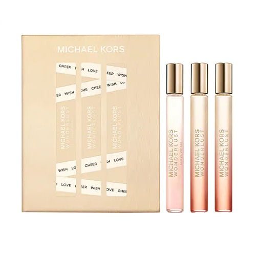 Michael Kors Wonderlust zestaw woda perfumowana spray 2x10ml + Wonderlust Eau De Voyage woda perfumowa spray 10ml