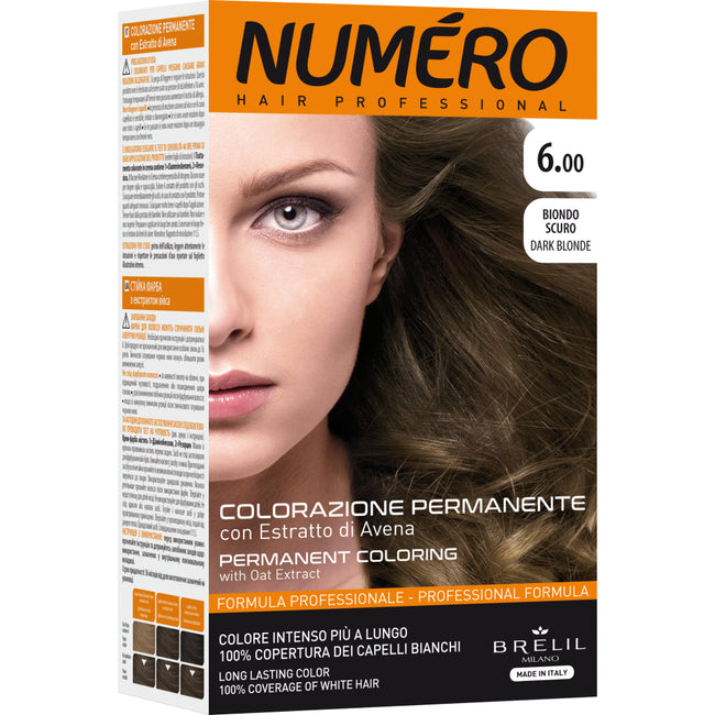 NUMERO Permanent Coloring farba do włosów 6.00 Dark Blonde 140ml