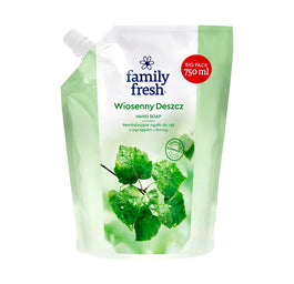 Family Fresh Wiosenny Deszcz rewitalizujące mydło do rąk z wyciągiem z brzozy 750ml