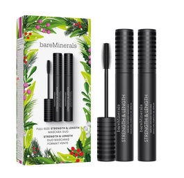 bareMinerals Strengh & Length Mascara Duo wzmacniająco-wydłużających tusz do rzęs 2x8ml