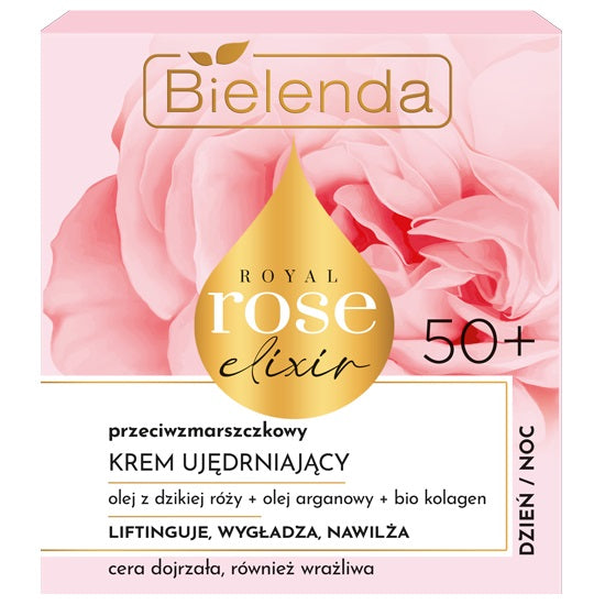 Bielenda Royal Rose Elixir przeciwzmarszczkowy krem ujędrniający 50+ 50ml