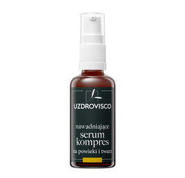 UZDROVISCO Świetlik nawadniające serum-kompres 3w1 na powieki i twarz naparowe 50ml