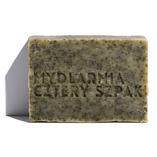 Mydlarnia Cztery Szpaki Naturalne mydło w kostce z olejkami eterycznymi z drzew iglastych Pokrzywa 110g