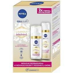 Nivea Cellular Luminous 630® zestaw krem na dzień przeciw przebarwieniom 40ml + intensywne serum na przebarwienia 30ml