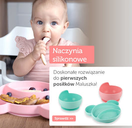 Canpol Babies Silikonowy trójdzielny talerzyk z przyssawką Miś Róż