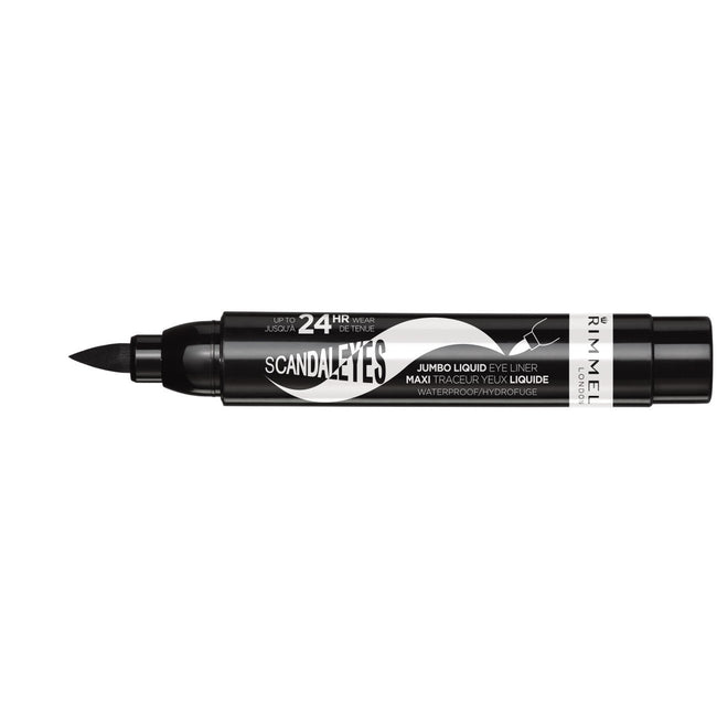 Rimmel Scandal Eyes Jumbo Liquid Eye Liner Waterproof liner w pisaku 001 Black 3ml