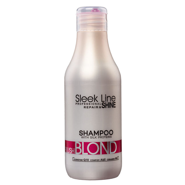 Stapiz Sleek Line Blush Blond Shampoo szampon do włosów blond z jedwabiem 300ml