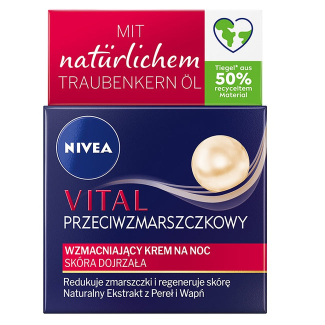Nivea Vital Przeciwzmarszczkowy regenerujący krem na noc 50ml
