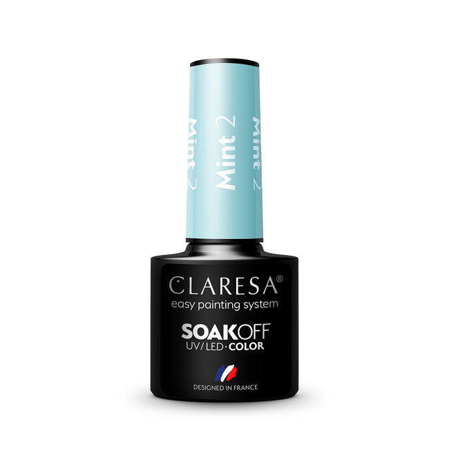Claresa Soak Off UV/LED Mint lakier hybrydowy 2 5g