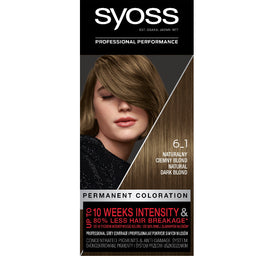 Syoss Permanent Coloration farba do włosów trwale koloryzująca 6_1 Naturalny Ciemny Blond