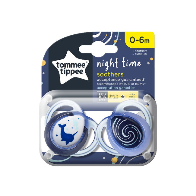 Tommee Tippee Night Time smoczek uspokajający 0-6m 2szt