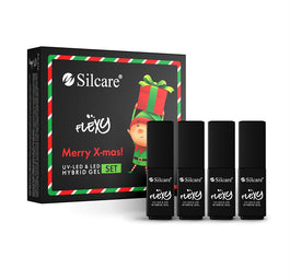 Silcare Flexy Merry X-mas! Hybrid Gel zestaw do stylizacji paznokci 4x4.5g