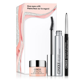 Clinique Give Eyes A Lift zestaw High Impact Zero Gravity™ Mascara 8ml + Quickliner™ For Eyes Intense Black 0.14g + All About Eyes™ 5ml