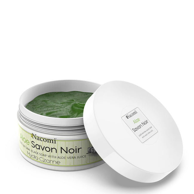 Nacomi Aloe Savon Noir aloesowe czarne mydło z sokiem z aloesu 125g