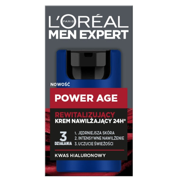 L'Oreal Paris Men Expert Power Age rewitalizujący krem nawilżający 24h 50ml