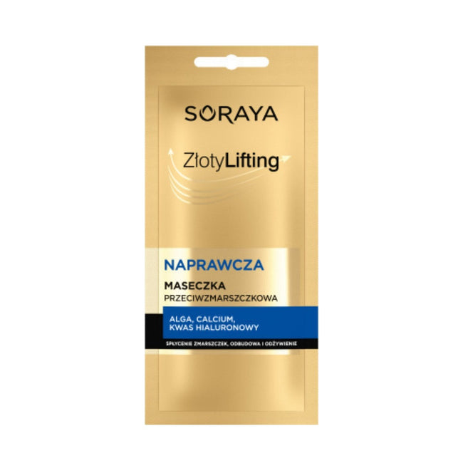 Soraya Złoty Lifting naprawcza maseczka przeciwzmarszczkowa 8ml