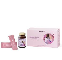 HealthLabs FertileMe Complex For Women suplement diety dla wsparcia płodności i funkcji rozrodczych dla kobiet 30 kapsułek + 30 saszetek
