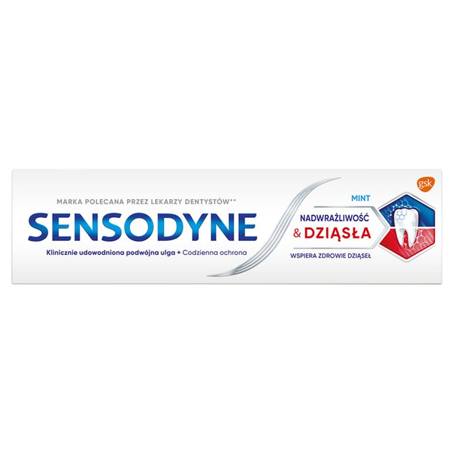 Sensodyne Nadwrażliwość & Dziąsła pasta do zębów z fluorkiem 75ml