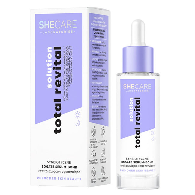 SHECARE Total Revital Solution synbiotyczne bogate serum-bomb rewitalizująco-regenerujące 30ml